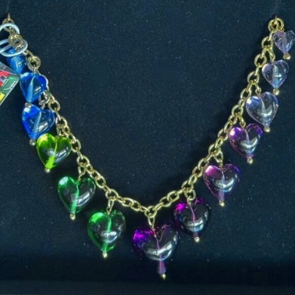 Dyadema Murano | Glass Heart Venetian Bronze Necklace Handcrafted Made in Italy - Picture 3 of 6